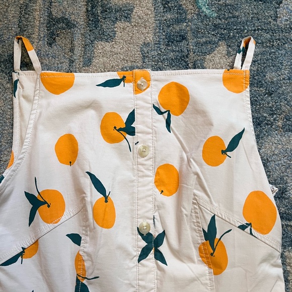 Maeve Colette Midi Dress Orange Citrus Print NWT Anthropologie Size S - Picture 4 of 7